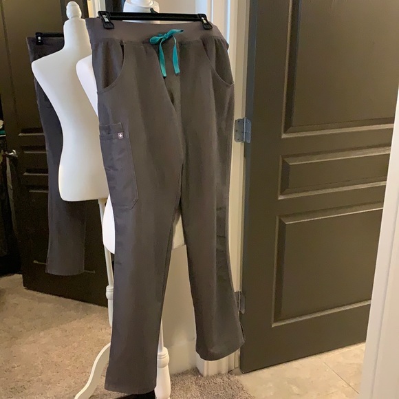 Figs Graphite Kade Scrub Pants Size S 